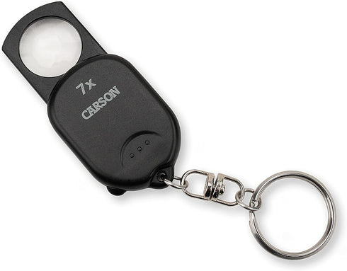 Carson Clip and View Pop-Up Retractable 7X Aspheric Keychain Magnifier (GN-70)...