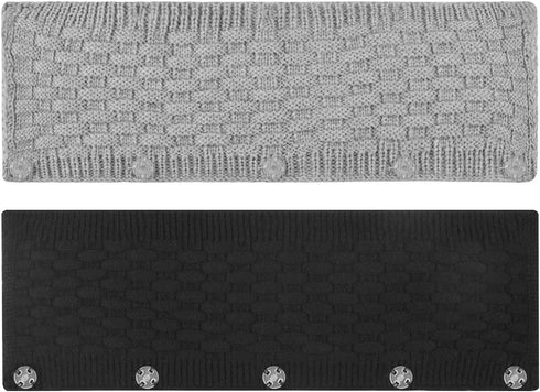 Geekria 2 PCS Knit Fabric Headband Pad Compatible with Bose, AKG, Sennheiser, Sony Headphones Replacement Band, Headset Head Top Cushion Cover Rep...