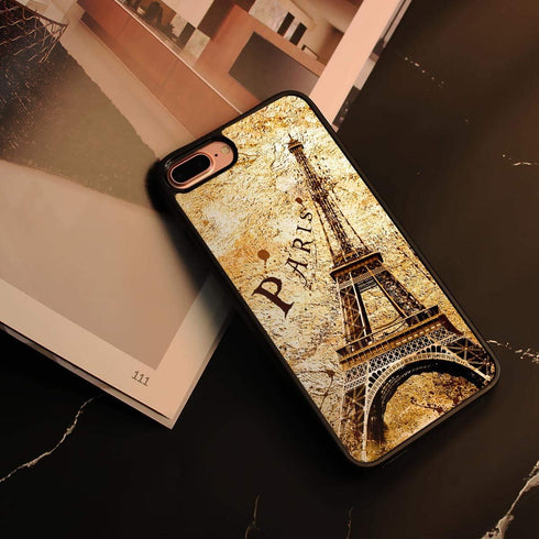 for iPhone 8 Plus, iPhone 7 Plus, Art Design Soft Back Case Phone Cover, HOT12033 Eiffel Tower Paris 12033...