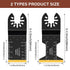 5pcs Titanium Oscillating Tool Blades for Metal Nails Hard Material and Wood Plastic - Multitool Blades Fit Dewalt Bosch Worx Milwaukee Ryobi...