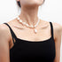 Bohemia Shell Choker Necklace Pearl Beaded Clavicle Necklace Baroque Pearl Pendant Necklace Cowrie Shell Necklace Choker Jewelry for Women and Gir...