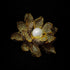 Sparkling Gold Tone Imitated White Pearl Zircon Lotus Flower Brooch Pin Ladies Jewelry...
