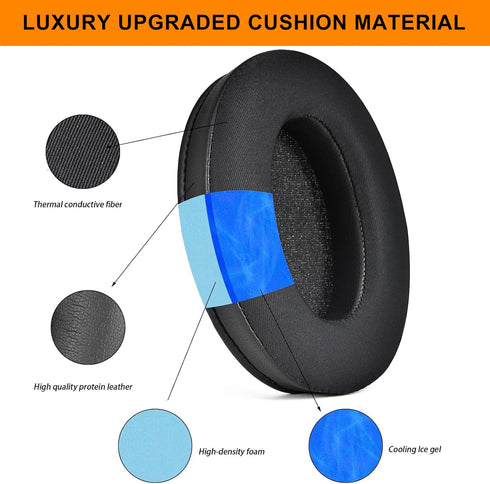 WH-1000XM3 Cooling Gel Ear Pads Replacement Cover Cushions Compatible with Sony WH-1000XM3 (WH1000XM3) Headphones...