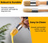 YiBaiBrush-Wax and Chalk Paint Brush, 2 Pack Wax Brushes and Chalk Paint for Furniture DIY Art Crafts, Natural Bristle Round Oval Chalk Paint Brus...