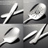 X-Large Serving Spoons Set, 9.8 Inch Slotted Spoon and Serving Spoon, 18/8 Stainless Steel Cooking Spoon, Mixing Spoon, Buffet Serving Utensils, P...