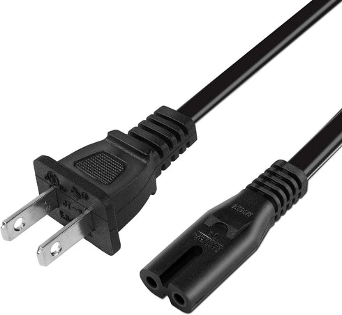 2 Prong Power Cord Compatible with Epson Workforce/Stylus/Ecotank Printer, WF-2520 WF-3620 WF-M1560, ET-2720 ET-2750 ET-2650 ET-m1120 ET-m1170 ET-...