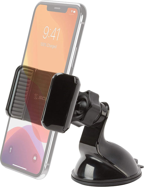 Scosche VWDSM2 Car Mount 3-in1 Suction Cup Mount with Vent Clips for Mobile Devices - Window, Dash, Vent Mount, 360 Rotation...