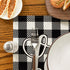 Artoid Mode Love Family Together Home Buffalo Plaid Placemats for Dining Table, 12 x 18 Inch Holiday Vintage Thanksgiving Washable Table Mat Set o...