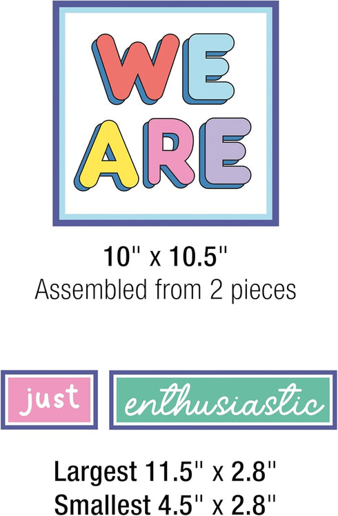 Carson Dellosa We Stick Together 52-Piece Pre-Punched Motivational Bulletin Board Set, 50 Positive Sayings and Reproducible Activity for Kids, Bul...