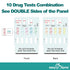 Easy@Home Multi-Drug Screen Test: 5 Pack Urine Drug Tests Kit, Testing BZO/COC/THC/MET/MOR/OXY/BAR/BUP/MTD/TCA, Instant Drugs Test Including Marij...