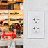 Duplex Electrical Receptacle Outlets, 20Amp 250V Wall Outlet Straight Blade Receptacle, 2 Pole 3 Wire, 20A 250V Outlet, 6-20R/6-15R, White, 1-Pack...