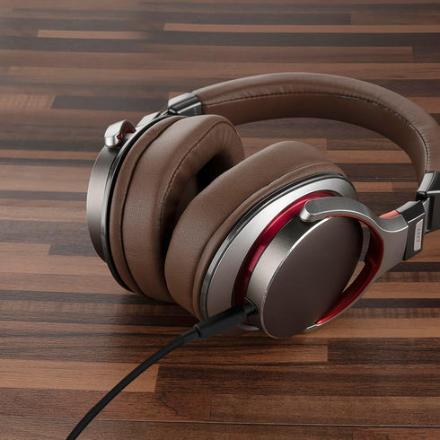 Geekria Audio Cable with Mic Compatible with ATH-M50xBT2/SR5, Pioneer SE-MS7BT Headphones Cable, 1/8" (3.5mm) to 3.5mm Replacement Stereo Cord wit...