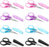 8Pcs Scissors for Crafting Stainless Steel Scissors with Protective Cover Mini Detail Craft Scissors Straight Fine Tips Design for Crafting Facial...