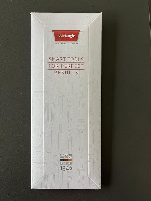 triangle Fruit Decorator - V-Shaped Stainless Steel Blade to Cut, Open & Decorate Fruits & Vegetables - GreenGrip Handle - Dishwasher Safe - Made ...