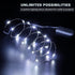 YKB 12 PCS White Fairy Lights LED String Lights Battery Powered, 20 Micro LEDs on 3.3ft/1m Silvery Copper Wire, Battery Operated String Lights by ...