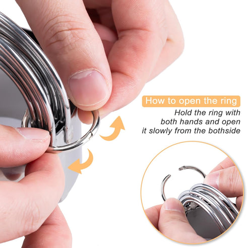 Biscuit Cutter Set Round Cookie Cutters with Handle 5 Pieces Stainless Steel Circle Professional Baking Dough Tools for Cake...