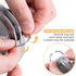 Biscuit Cutter Set Round Cookie Cutters with Handle 5 Pieces Stainless Steel Circle Professional Baking Dough Tools for Cake...