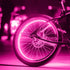 AlveyTech Pink LED Firefly Valve Stem Light Set - for Kids Mini Dirt Bikes and Scooters, ATV, 4-Wheel Quad, Mod E-Bike Lights, Car, Gas/Electric S...
