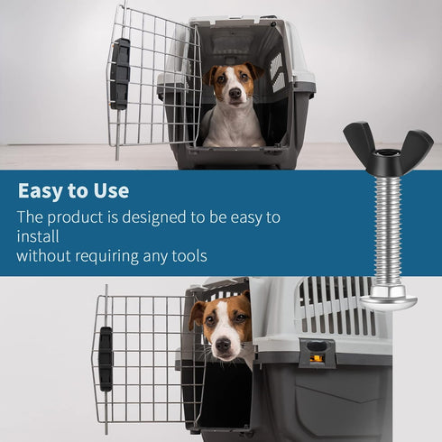 20 Set M6 Pet Carrier Fasteners, Kennel Replacement Bolts and Butterfly Nuts Dog Kennel Hardware Replacement Set for Pet Carrier Kennel...