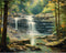 Paint by Number Kits 16 x 20 inch Canvas Streams DIY Oil Painting for Kids, Students, Beginner with Brushes & Acrylic Pigment - Mountains Waterfal...