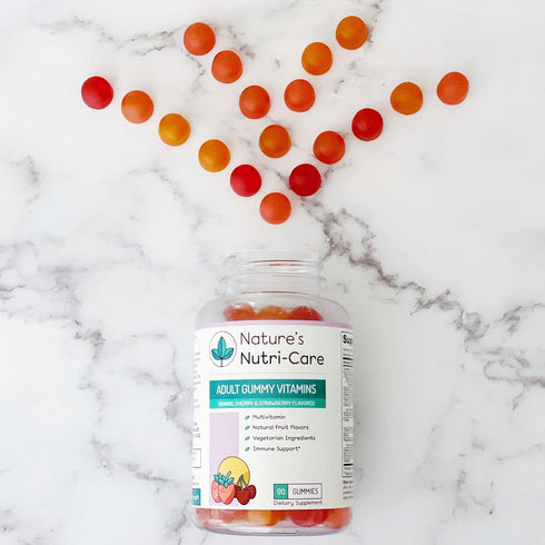 Nature's Nutri-Care Gummy Vitamins - Multivitamins for Women, Mens Multivitamin Gummies, Chewable Vitamin for Adults, Women’s & Men’s Multi Supple...