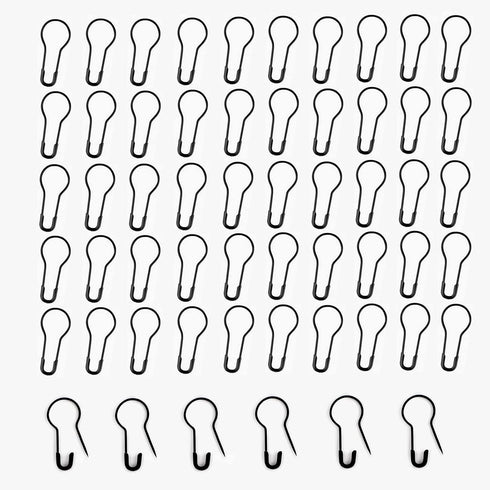 1000Pcs Black Safety Pins 0.8" Metal Bulb Pins Gourd Pin Clothing Tag Pins Calabash Pin for DIY Craft, Home Accessories...