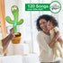 Pbooo Dancing Cactus Mimicking Toy,Talking Repeat Singing Sunny Cactus Toy 120 Pcs Songs for Baby 15S Record Your Sound Sing+Dancing+Recording+LED...