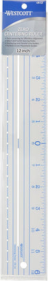 Westcott CR-12 Plastic Ruler 12"-Zero Centering...