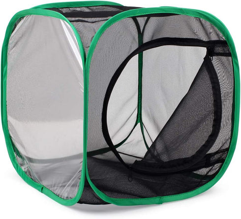 RESTCLOUD Insect and Butterfly Habitat Cage Terrarium Pop-up 12 X 12 X 12 Inches...