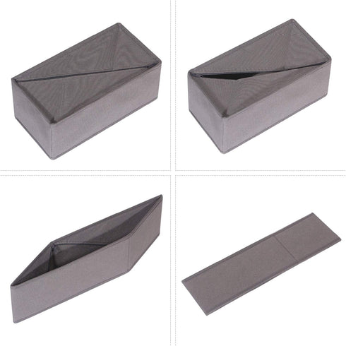 DIOMMELL 9 Pack Foldable Cloth Storage Box Closet Dresser Drawer Organizer Fabric Baskets Bins Containers Divider for Clothes Underwear Bras Socks...