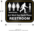 Bigtime Signs Funny Bathroom Sign | 11.5" x 8.75" Rigid PVC | All Gender Bigfoot & Alien Wash Your Hands Please - Bathroom Decor & Signs...