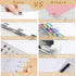 6pcs Paper Clip Dispenser,Clam Clip Dispensers with 200 Metal Refill Clips,Handheld Reusable Creative Stapler Push Clamp File...