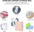Sanitary Napkin Storage Bags,Reusable Menstrual Pads Storage Organizers Pouch Kit,Fashion Pattern Zipper Panty Liners Bag,Sanitary Bags for Femini...