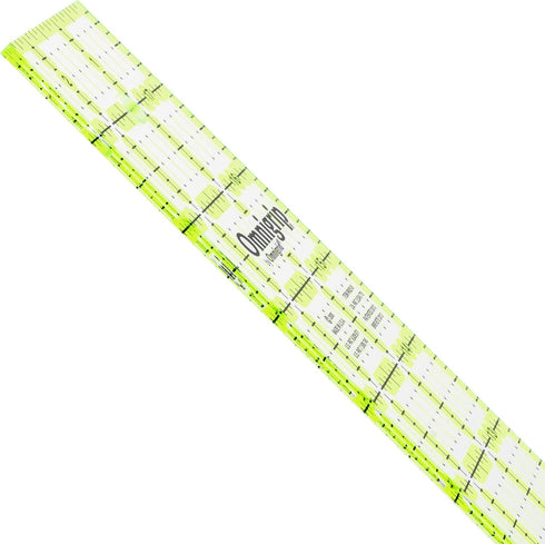 Omnigrid OmniAngle 6" x 24" Non-Slip Wedge Quilting Ruler, Clear...