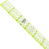 Omnigrid OmniAngle 6" x 24" Non-Slip Wedge Quilting Ruler, Clear...
