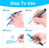 Outline Markers Self-outline Metallic Markers, 12 Colors Double Line Outline Markers, Super Squiggles Shimmer Outline Glitter Pen Set for Christma...