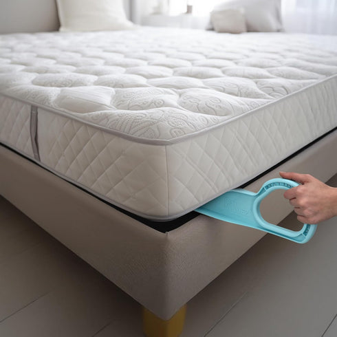 Bed Maker and Mattress Lifter Tool Helps Lift and Hold The Mattress- Can Tuck Sheets or Bed Skirts Alleviating Excess Strain. Patented and Made in...