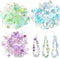 170~210pcs Cute Assorted Beads for Jewelry Making Acrylic Kawaii Aesthetic Beads for Bracelets Making Flower Butterfly Beads Bulk Necklaces DIY Mo...