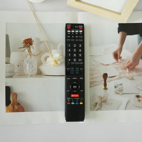 Replacement Remote Controller for LC-60LE650U LC-60LE750U LC-70C6500U Sharp Aquos Smart LED 3D HDTV...