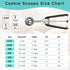 Cookie Scoop 2 Tablespoon, Size #40 Cookie Dough Scoop, 2 Tbsp/ 30 ml/ 1 oz Cookie Scoops for Baking, Spring-Loaded, 18/8 Stainless Steel, Comfort...