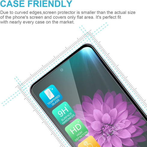 TJS Compatible with Samsung Galaxy A52 Case, Galaxy A52S Case, with Tempered Glass Screen Protector, Heavy Duty Rugged Shockproof Full Body Protec...