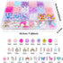 900pcs Mermaid Bracelet Making Kit for Girls with Pearl Beads Starfish Shell Girls Pink& Purple Mermaid Butterfly Beads for Jewelry Making Assorte...