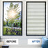 Viseeko Window Privacy Film: Frosted Glass Window Film Window Cling Privacy Film Door Window Covering Day and Night Privacy Window Film Heat Block...