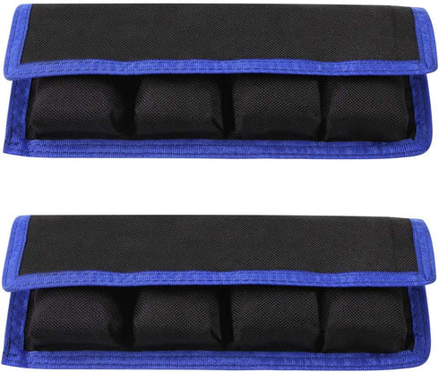 DSLR Camera Battery Holder/Pouch/Case/Bag (4 Pocket) for AA Battery, LP-E6 LP-E8 LP-E10 LP-E12 Battery, EN-EL14 EN-EL15 Battery, NP-FW50 NP-F550 N...