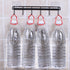 2 Pack Adhesive Wall Hooks Rack Kitchen Rail, Space Saving Heavy Duty Wall Hooks Hanger with 6 Hooks for Kitchen Bathroom Bedroom Closet, Kitchen ...