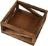 OwlGift Rustic Brown Flat Napkin Holder Solid Wood for Kitchen Table and Countertops, Christmas Napkin Holder Farmhouse Style and Décor for House,...
