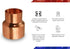 DDSD1252 Reducing Copper Coupling With Sweat Sockets And With Rolled Tube Stop, 1-1/4 X 1 Inch...