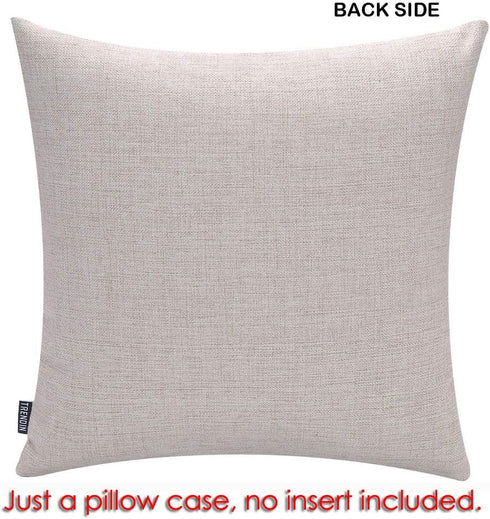 TRENDIN Square Pillow Cover - 18 X 18 Inch Decorative Throw Pillowcase, Porch Rules PL240TR...
