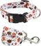 2PCS Dog Thanksgiving Collar with Pet Funny Turkey Leash Set Cat Adjustable Dog Cute Fall Collars for Small Medium Large Pets Dogs Cats (Small)...
