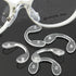 10 Pairs of Silicone Glasses U Shaped Strap Bridge Screw in Silicone Nose Pads Eyewear Accessory...